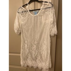 Solitaire Swim Lace Cover Up Small